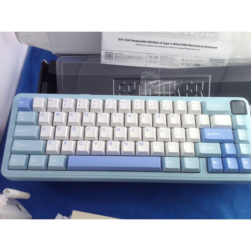 EPOMAKER HE65 MEC Wireless Mechanical Keyboard with Screen & Knobs 2ms Latency